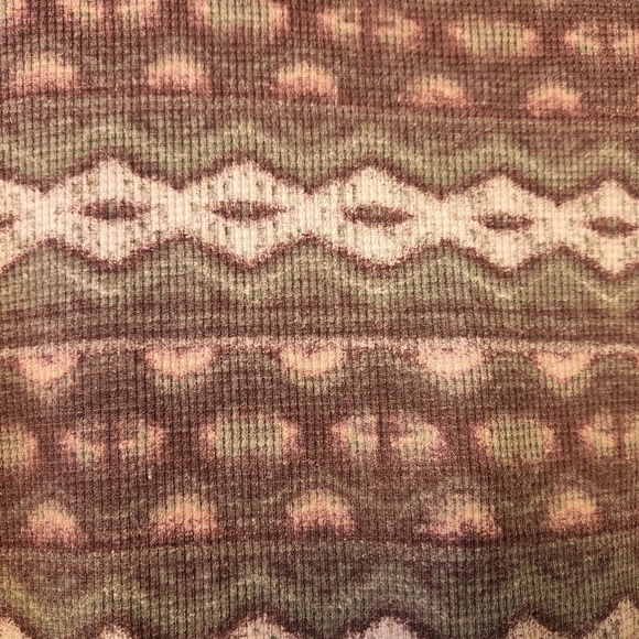 🍂 Northcrest Waffle Knit Lace Up Shirt Cozy L - Picture 5 of 5